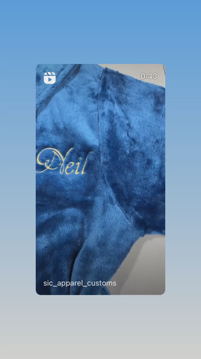 Custom Embroidered Robe – Personalized with Initials, Monograms or Names