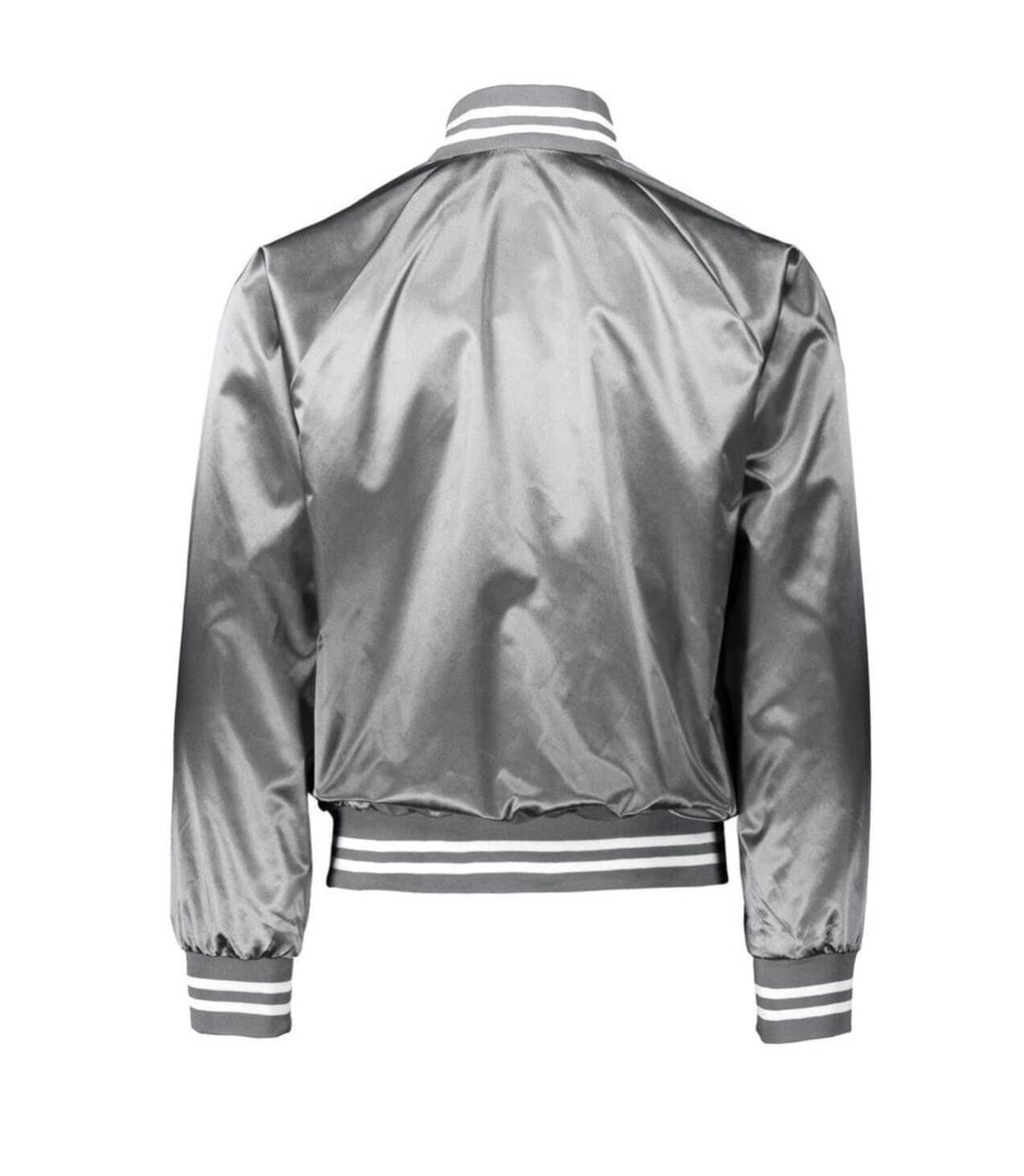 Augusta Sportswear - Satin Baseball Jacket Striped Trim